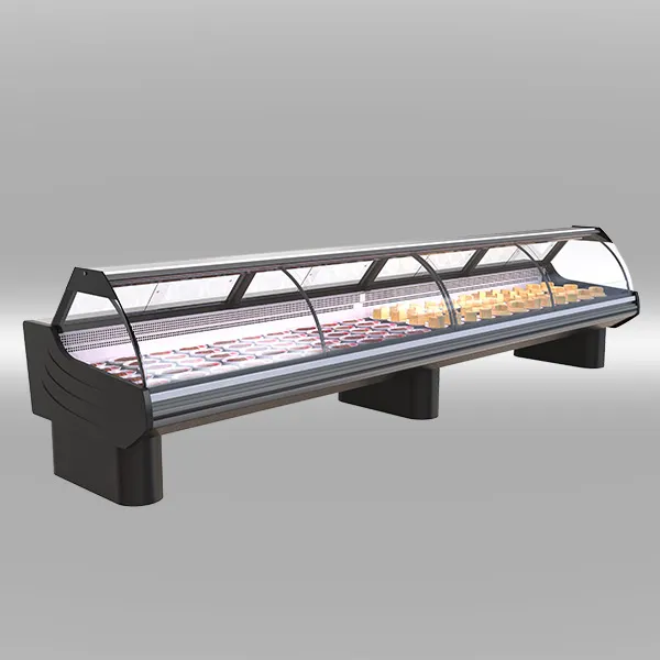 CURVED GLASS DELI SERVE-OVER COUNTER